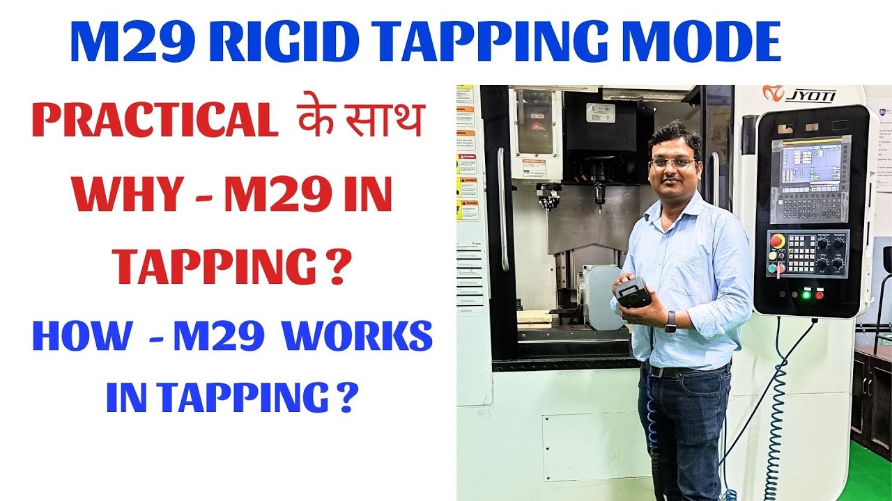 VMC tapping program - M29 Rigid tapping -How to use rigid tap mode in tapping operation