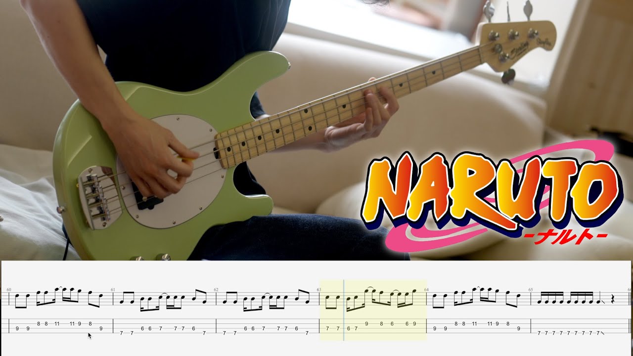 【NARUTO OP4】FLOW - GO!!! ベース弾いてみた (Kabaaneko ver.) | Bass Cover + TAB