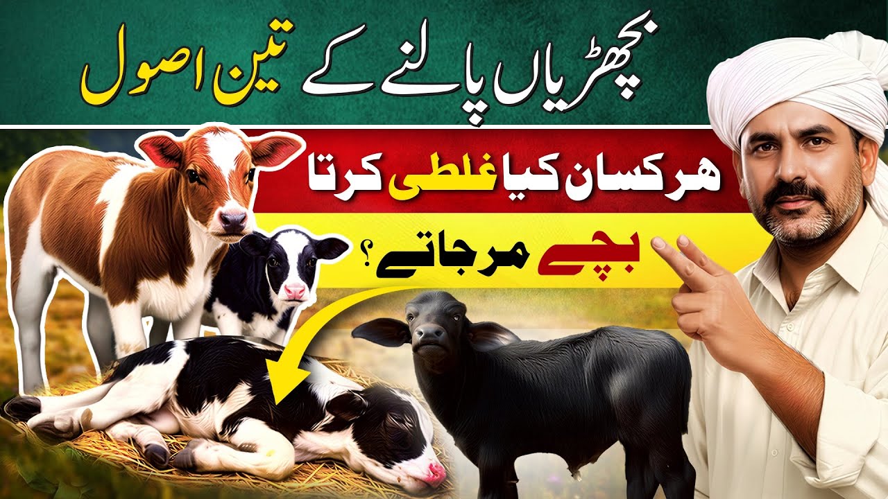 Bachroo ko palny ka treeqa | calf management | بچھڑوں کی پرورش
