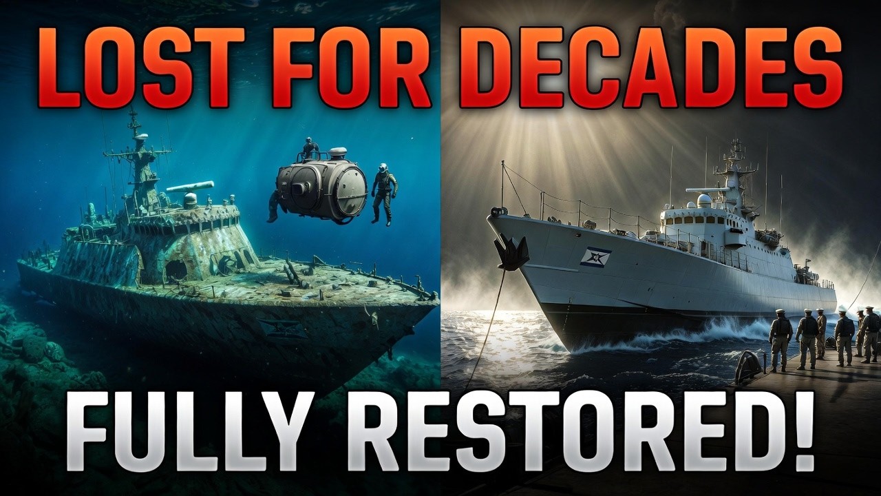 “The Sunken Israeli Missile Boat – Recovered & Fully Restored After Decades!”