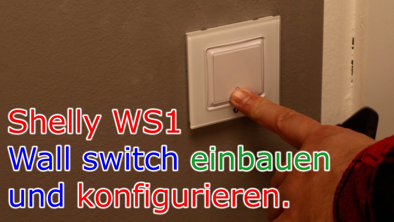 Shelly Wall Switch einbauen und konfigurieren