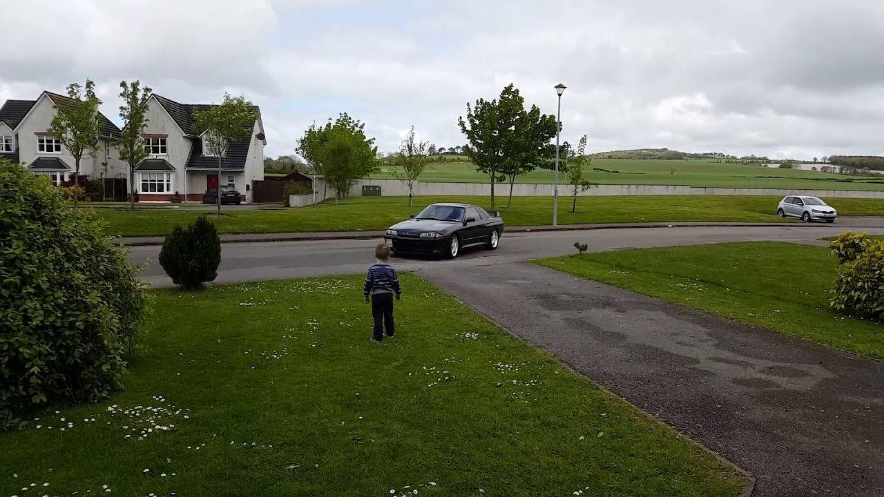 R32 gtst skyline straight through exhaust rb20 sound