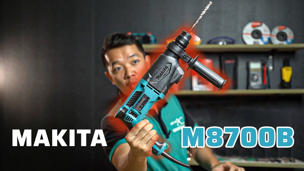 Khoan Búa Makita MT M8700B Chỉ 1TR549 | 710W, Khoan Bê Tông 22mm, Hai Chế Độ
