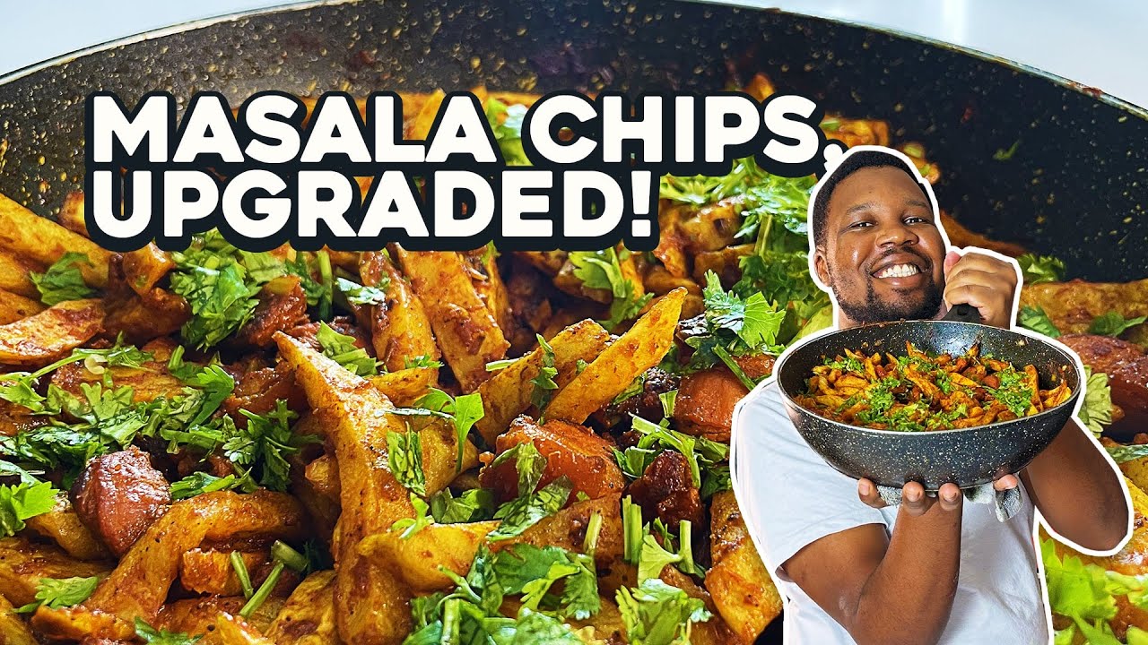 Just ADD PORK to your CHIPS! Kizomba / Pork Masala Fries | Wanyoez