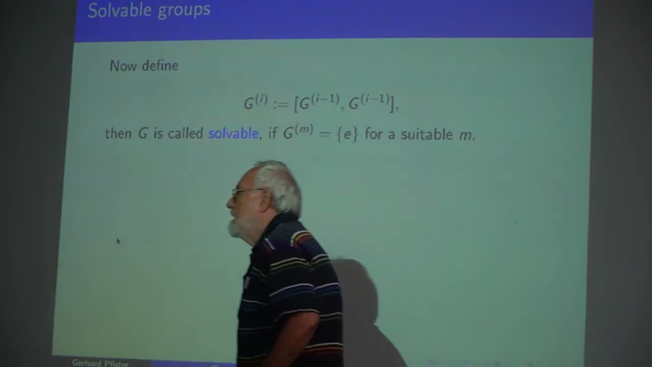 Lecture 2 (Part-A) by Prof. Gerhard Pfister