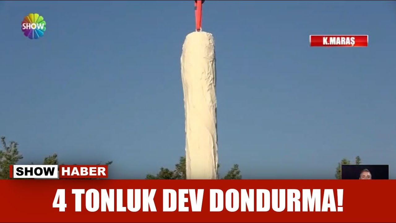 4 tonluk dev dondurma!