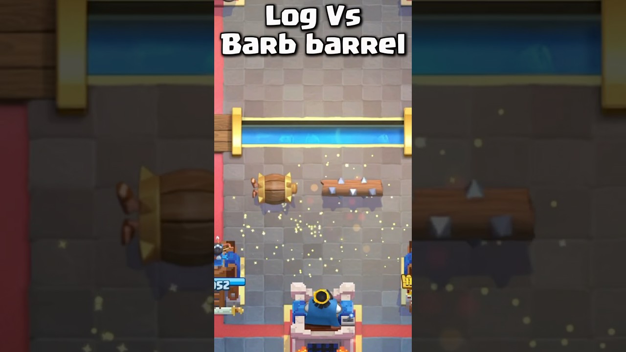 LOG vs BARBARIAN BARREL #clashroyale #shorts