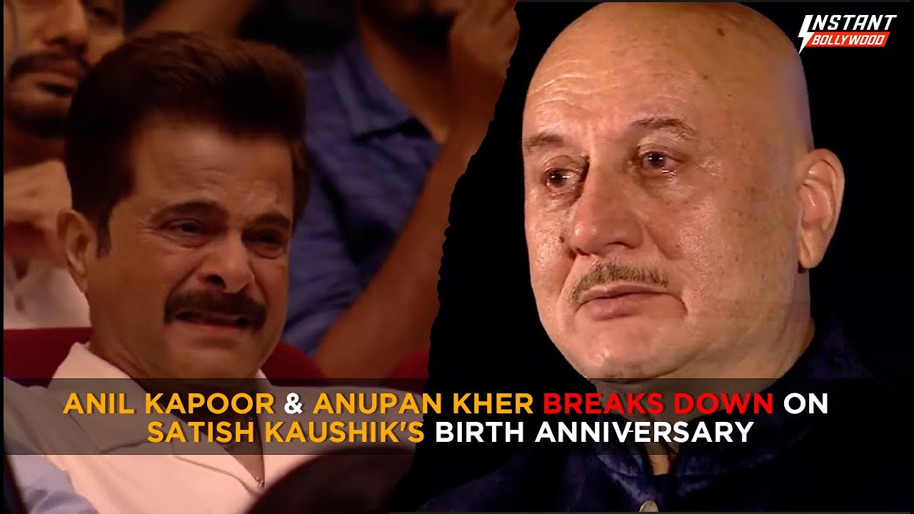 Anil Kapoor & Anupam Kher Break Down In Tears At Satish Kaushik's Birth Anniversary