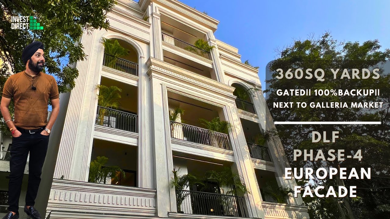 4Bhk Luxurious Builder Floor | 360 Sq Yds | 100% Backup Power | Galleria Market Dlf Phase 4 Gurgaon.