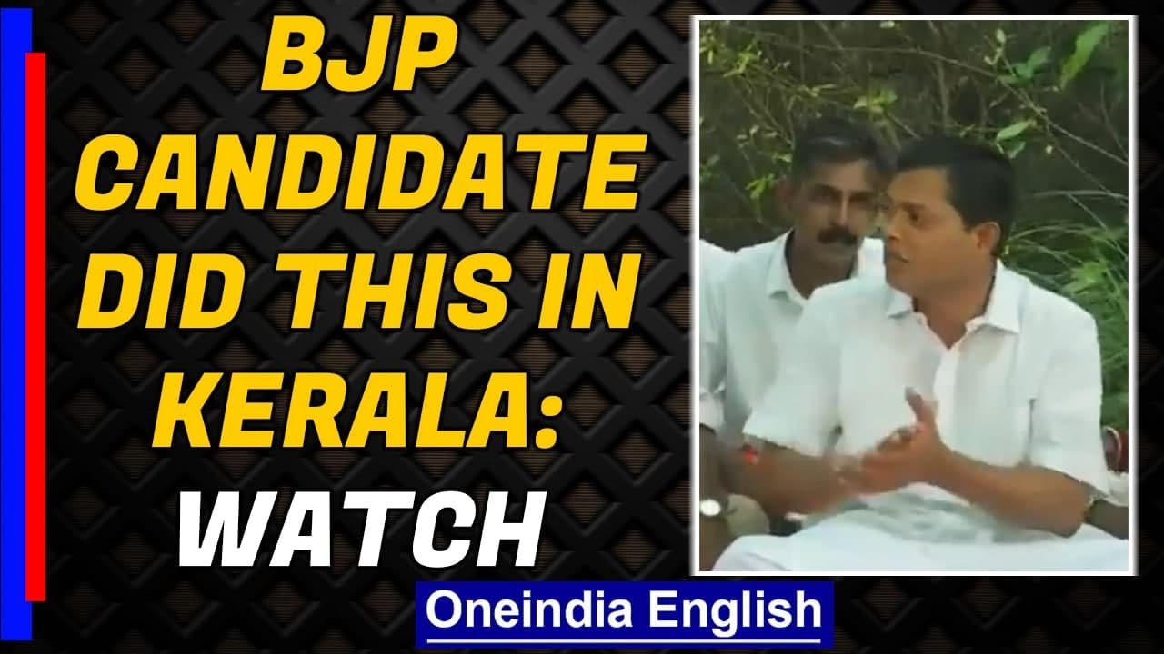 BJP candidate CG Rajagopal finds innovative way to attract voters: Watch | Oneindia News