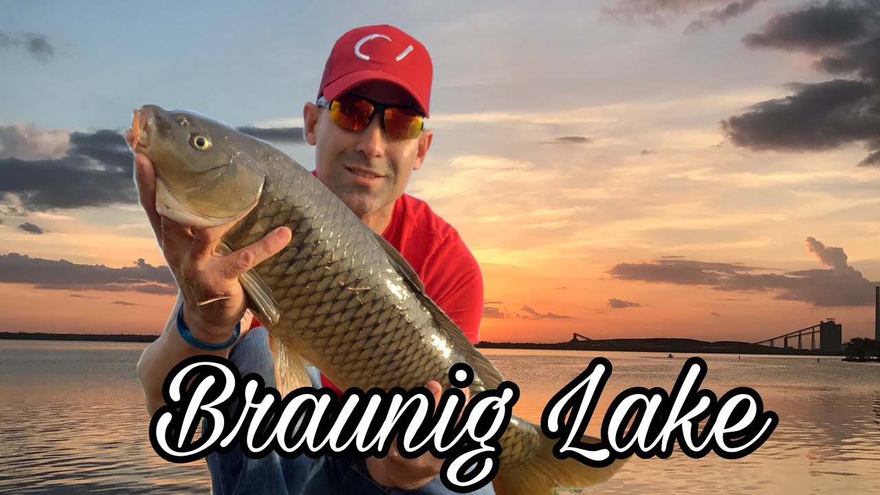 Braunig Lake fishing for carp