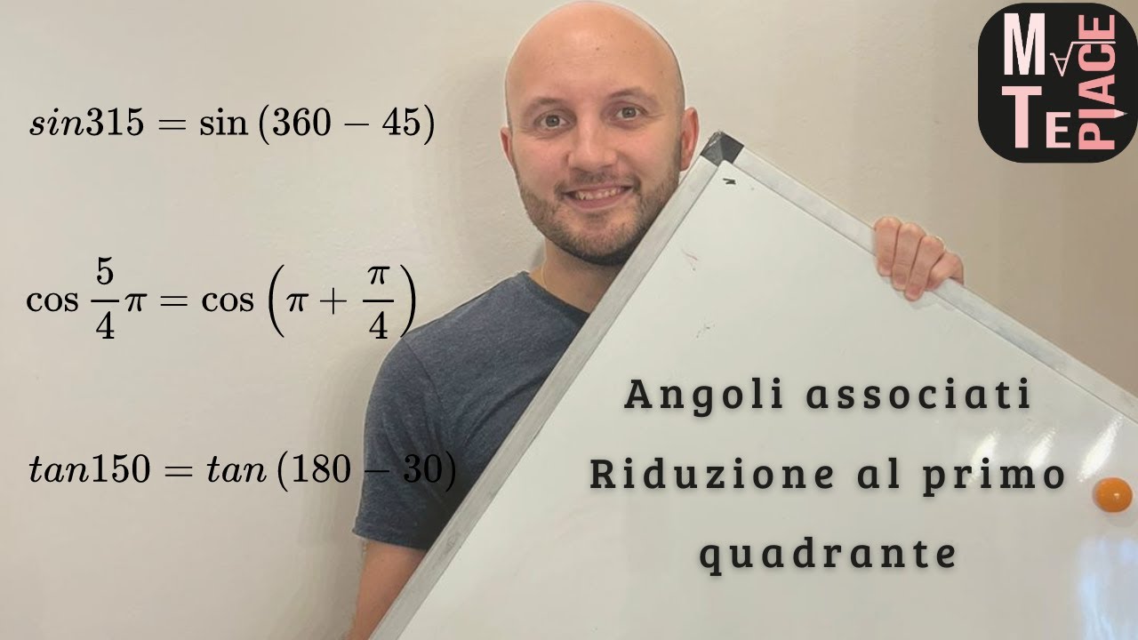 Angoli associati e riduzione al primo quadranti: esercizi da compito