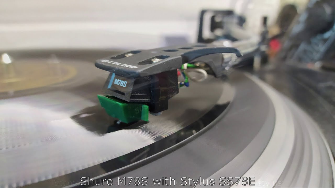 Comparison of different 78 RPM phono cartridges and styli for modern turntables