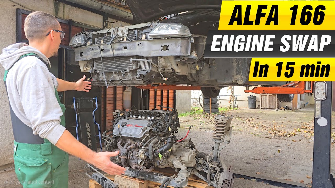 Замена двигателя ALFA 166 BUSSO и первый запуск спустя 20+ лет