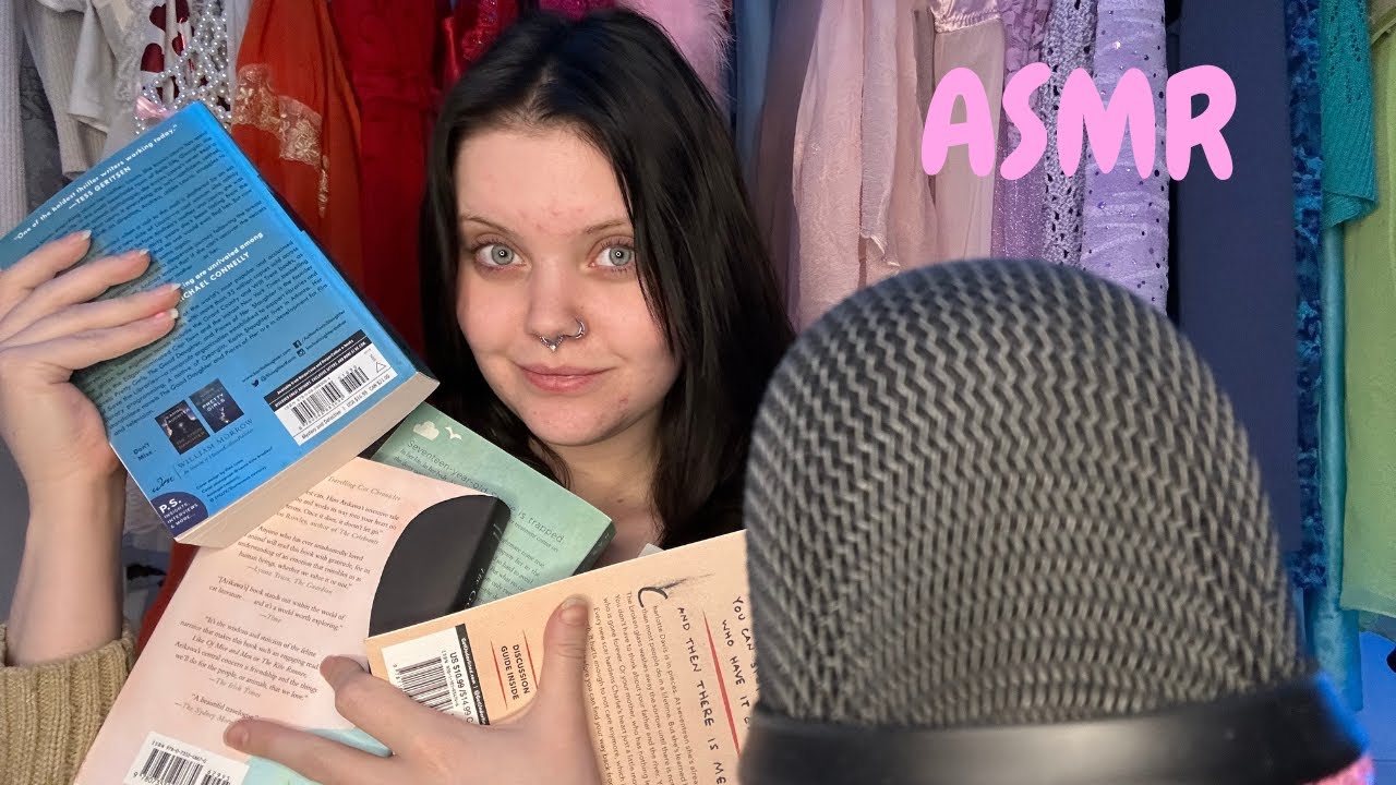 ASMR | Book Haul & What I've Read So Far This Year 💫  Dark & Gritty Books With Tapping 🖤