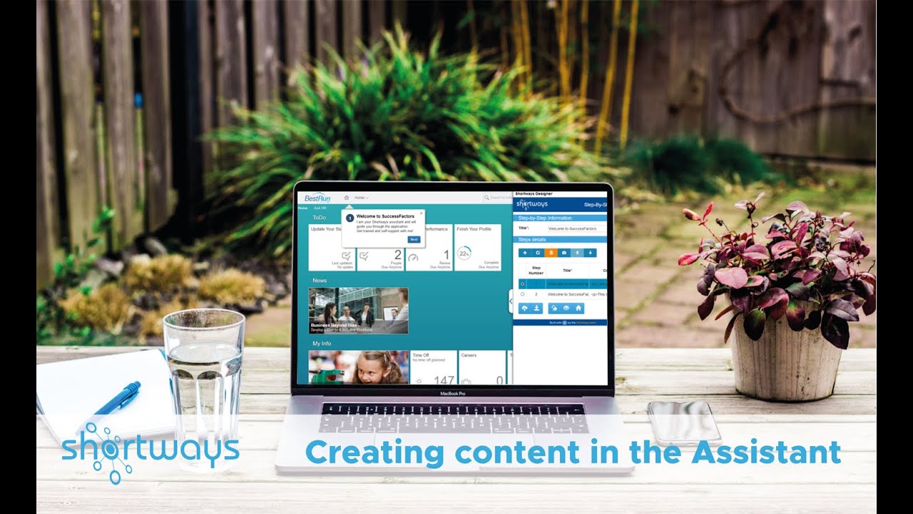 Create and manage your integrated training content with Shortways