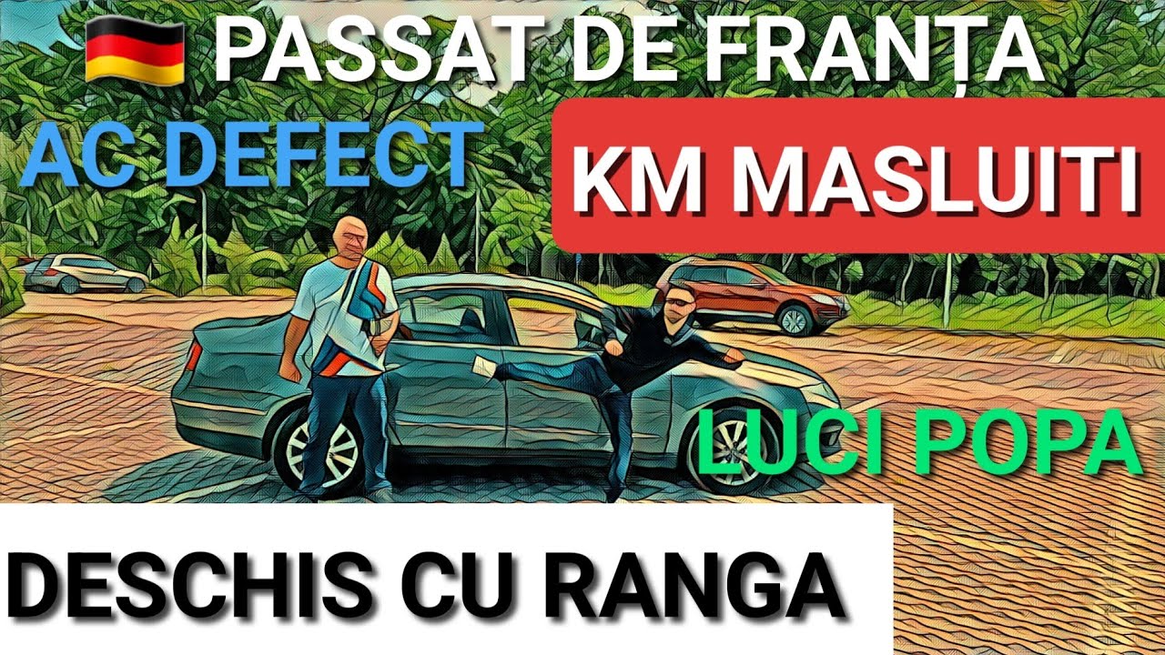 SHOW-ul perfect, PASSAT B6 2.0 TDI deschis cu ranga, km măsluiți, AC-defect și @masiniculucipopa