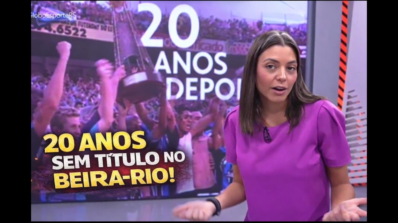 GLOBO ESPORTE RS 05/03: RELEMBRARAM AO VIVO! O TABU DE 20 ANOS DO GRÊMIO NO BEIRA-RIO