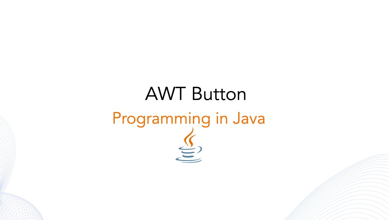 AWT Button in java