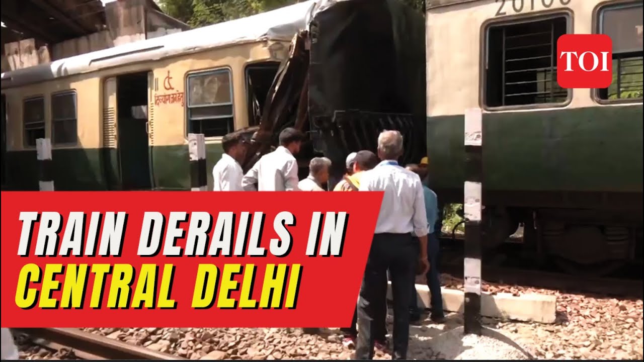 Delhi: Local Electric Multiple Unit (EMU) train coach derails in Bhairon Marg, no injuries reported
