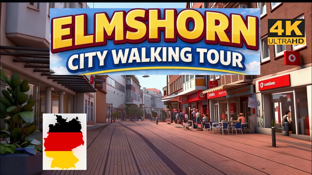Elmshorn city Walking Tour | Germany 🇩🇪  A self-Guided city walk 