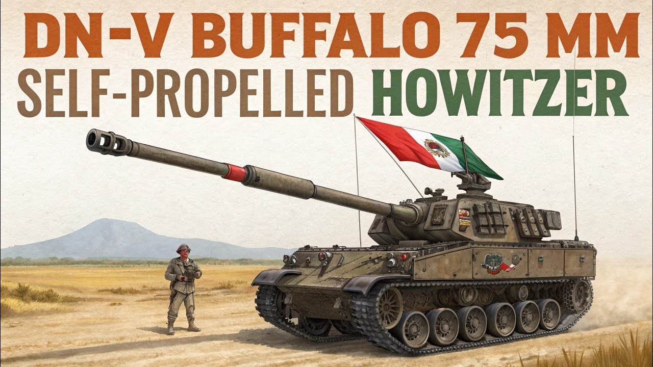 Finalmente Revelado: DN-V Búfalo 75 mm Autopropulsado Mexicano
