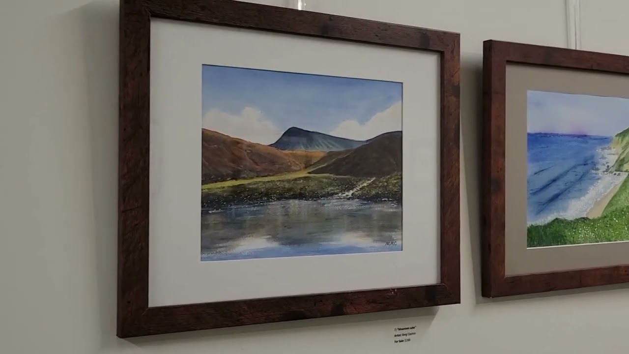 Artist Meg Morrow Clayton at NVRH's Charles M. and Hanna H. Gray Gallery