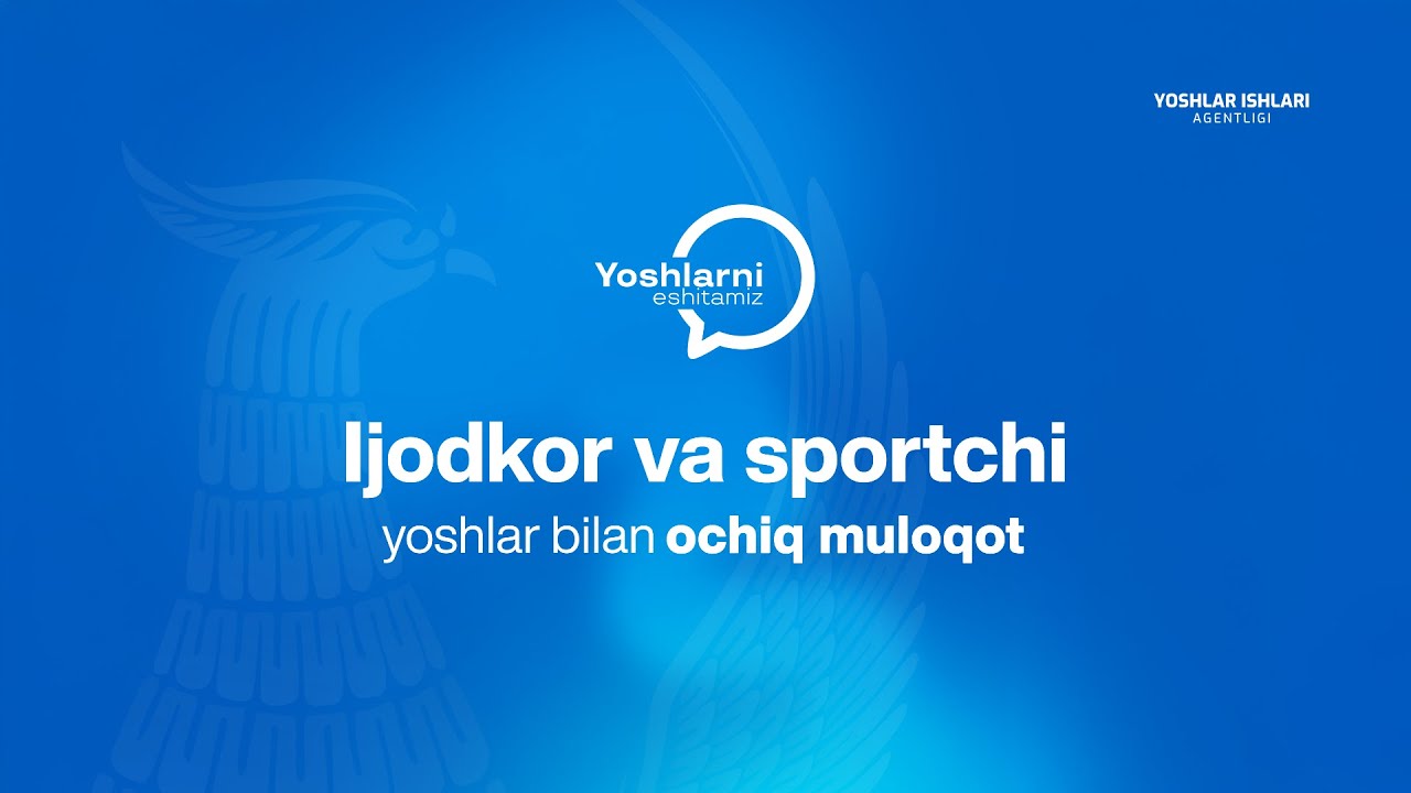 Ijodkor va sportchi yoshlar bilan ochiq muloqot