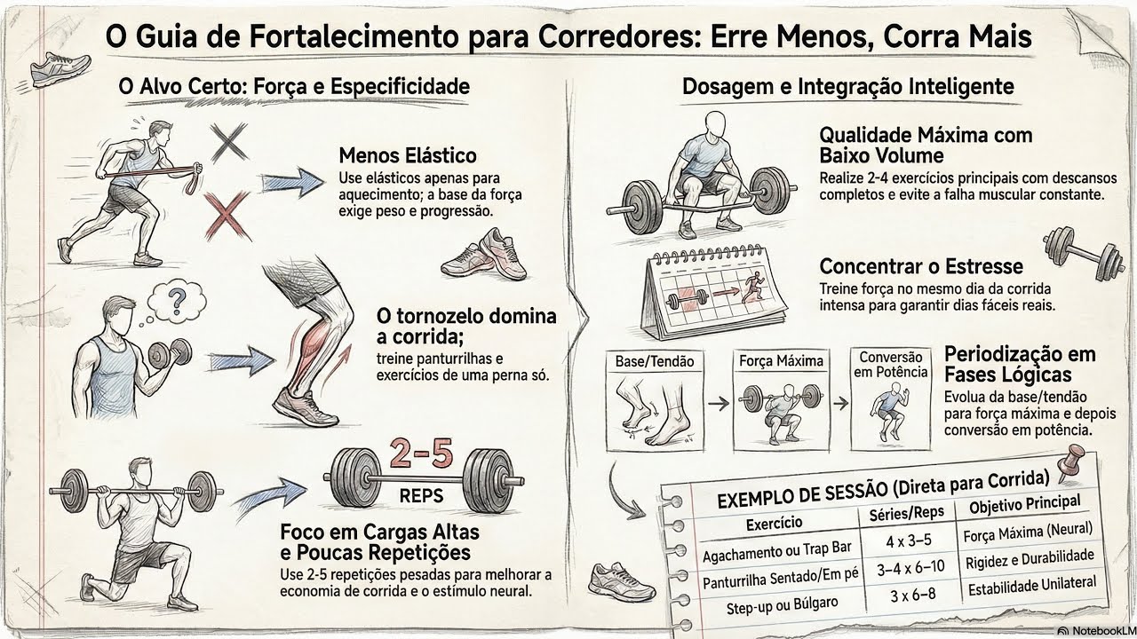 Fortalecimento inteligente para corredores: o que realmente faz diferença na performance.
