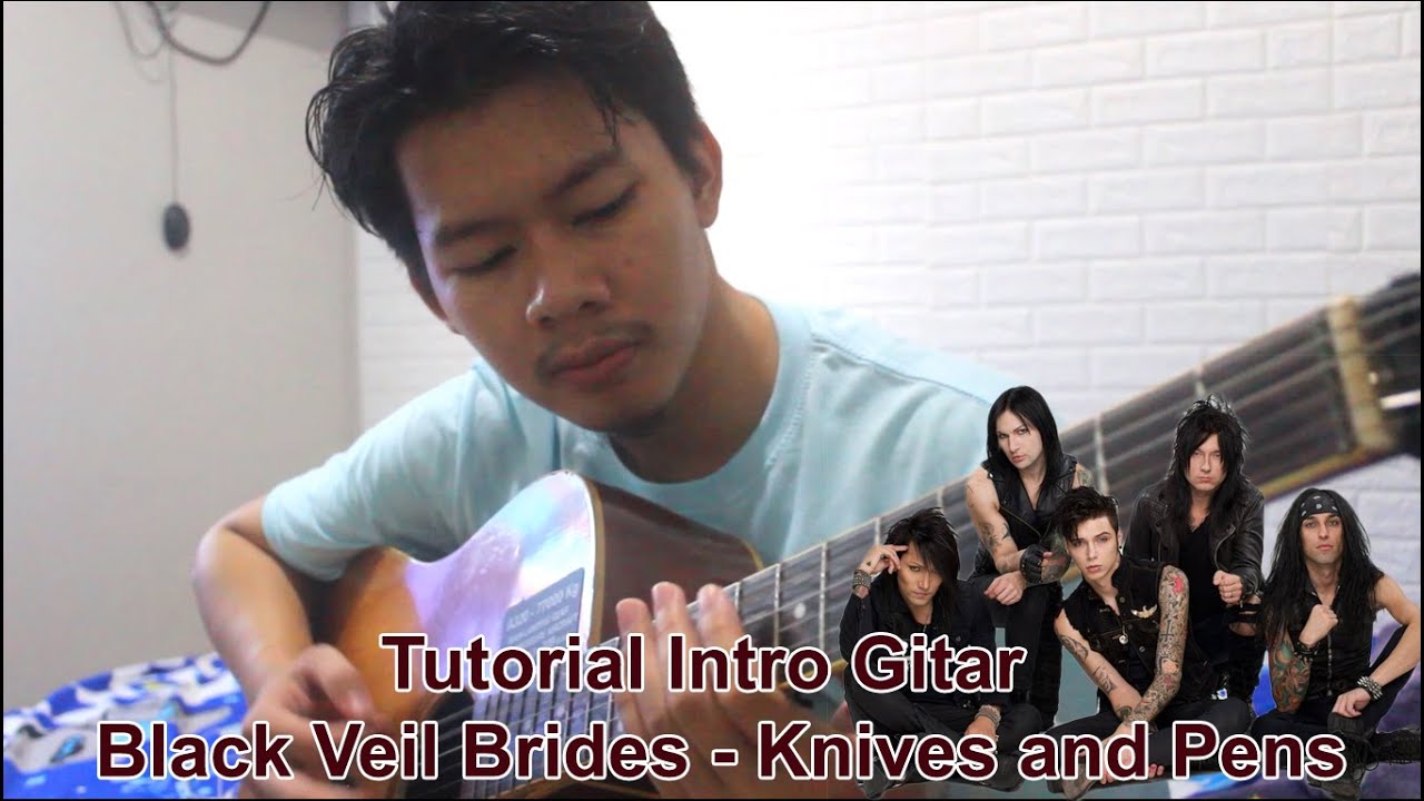 Tutorial Gitar Intro Black Veil Brides - Knives and pens