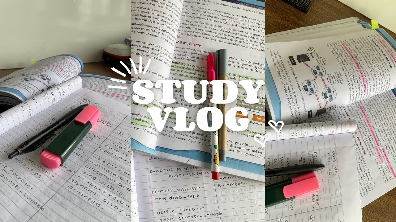 📖Study vlog |endless studying & productive days🎀. . .|