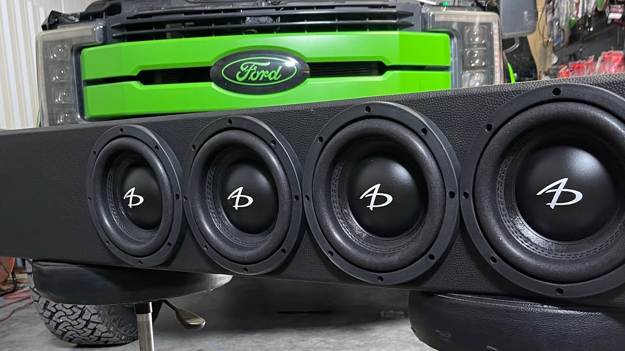 2021 Dodge Ram Audio Dynamics 4-8” Subwoofer custom box build