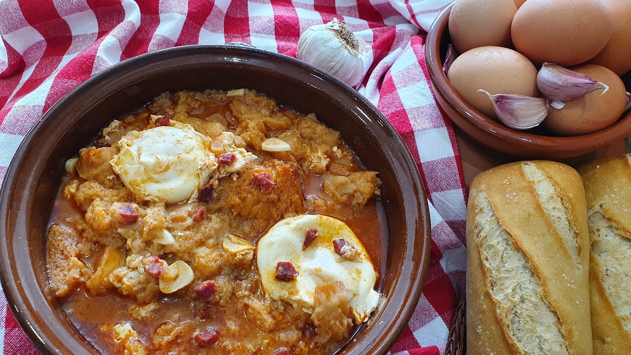 Sopa de ajo en colorao EN 5 MINUTOS