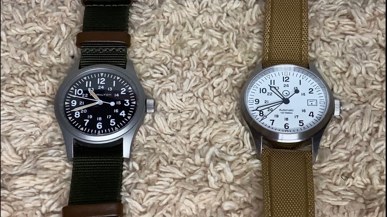 Hamilton Khaki Field Vs. Islander ISL-40 Battle The Field Watches