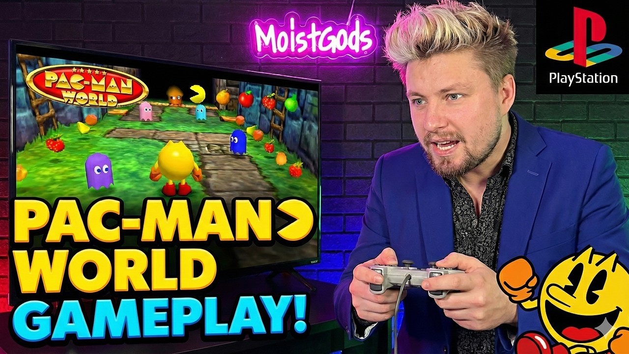 PAC-MAN HAS LEGS?! PLAYING PS1 CLASSIC