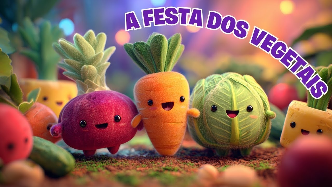 A Festa dos Legumes!  Música Divertida sobre Vitaminas com Professor Rafito