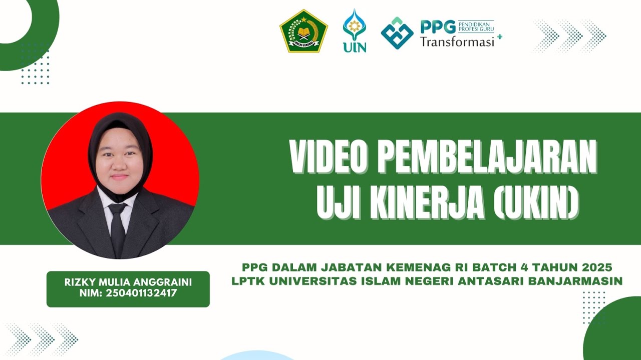 Video UKIN PPG Bahasa Arab Batch 4 LPTK UIN Antasari Banjarmasin