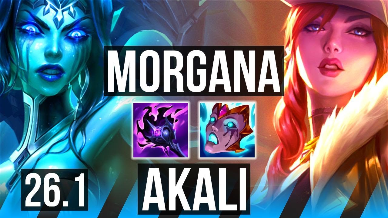 MORGANA vs AKALI (MID) | EUW Master | 26.1