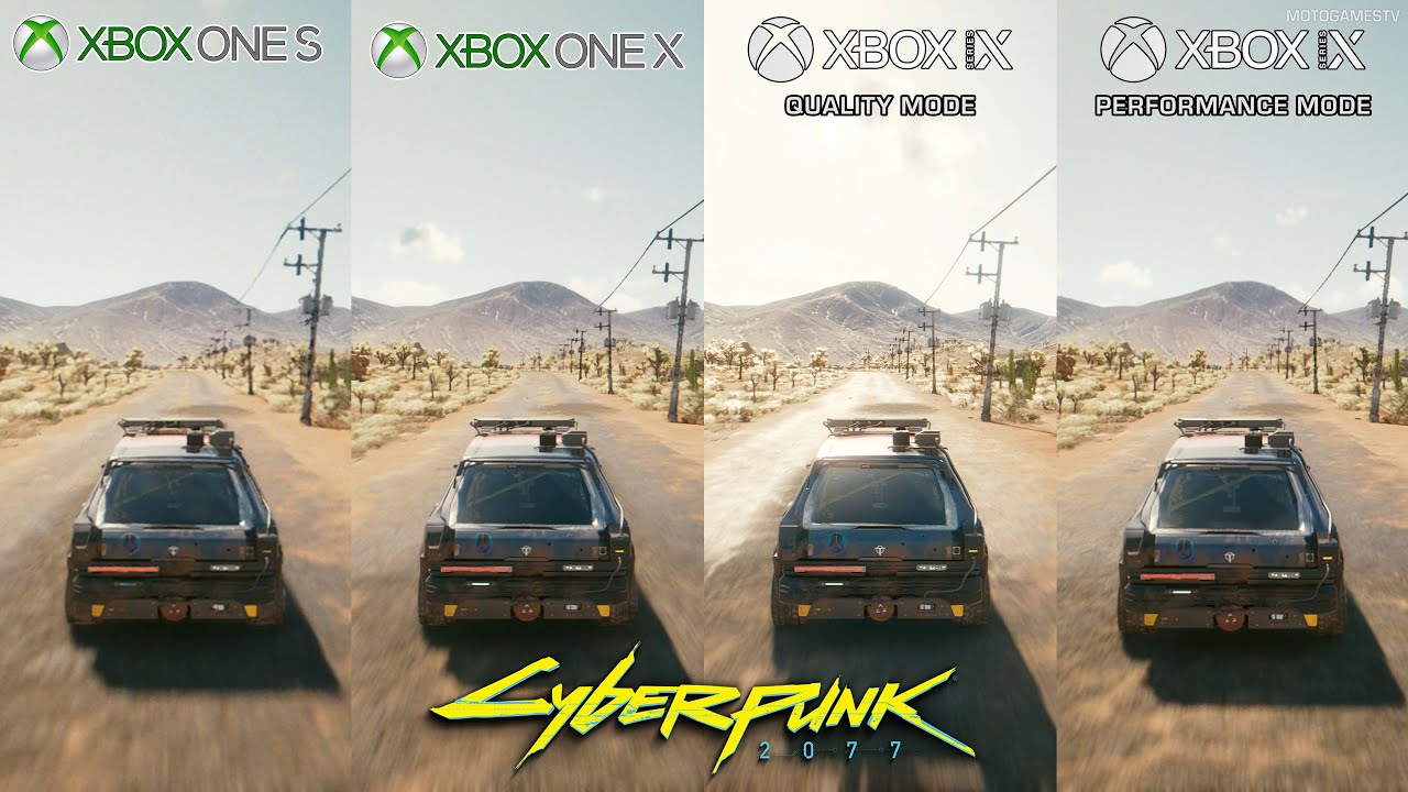 Cyberpunk 2077 - Xbox One S vs One X vs Series X - Graphics and Performance Comparison (Patch 1.04)