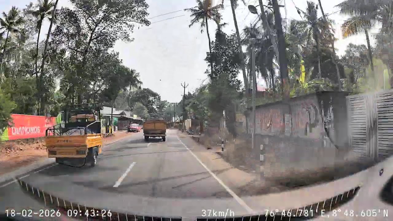 70mai A510 Dual Dashcam | Ignis1440p Front Cam view | Real Indian Road Sample 2026 | No editing