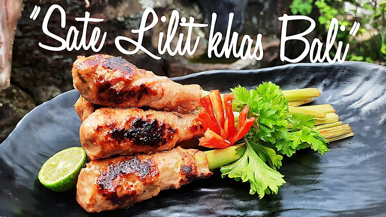 Sate lilit khas Bali | balinese satay lilit | Resep Sate Lilit Ayam