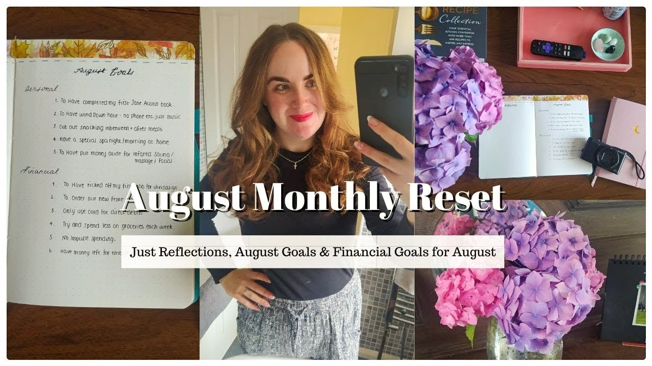 August Monthly Reset 2023 | July Reflections, August Goals & Financial Goals