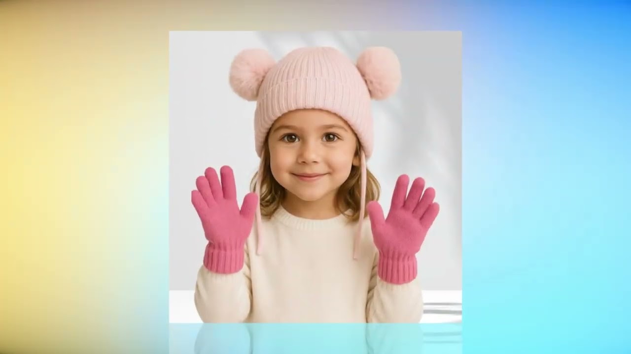 Touca De Frio Infantil + Luva Crian&ccedil;a Bebe Menino Menina