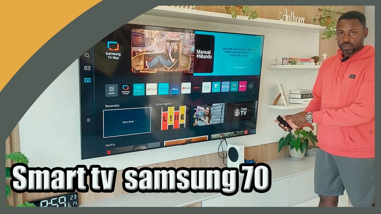 Tv samsung 70 polegadas smart 4k 70CU7700