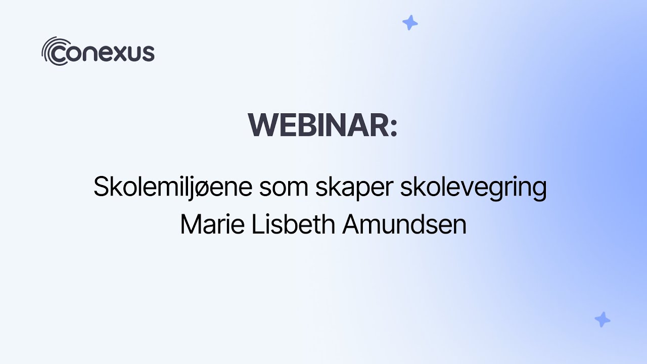 Skolemilj&oslash;ene som skaper skolevegring  Marie Lisbeth Amundsen