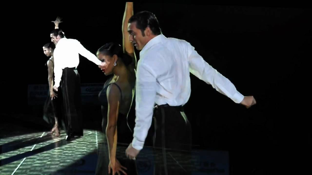 Stefano di Filippo & Anna Melnikova HK Open 2009 Show Rumba Overlay Version