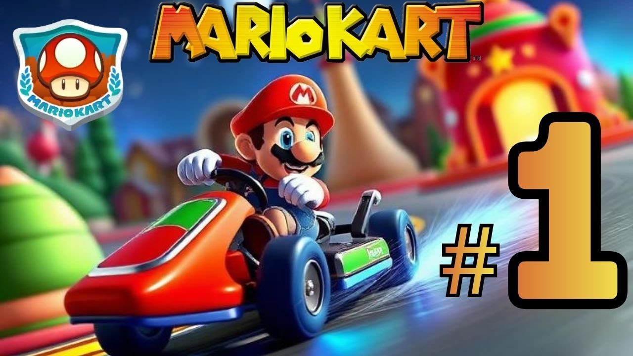 Mario Kart Wii 50cc Mushroom Cup - Gameplay Part 1