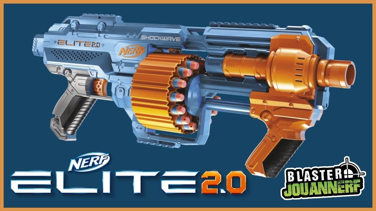 [REVUE] NERF ELITE 2.0 SHOCKWAVE RD-15, mieux que le Surgefire ?? En Français fr.