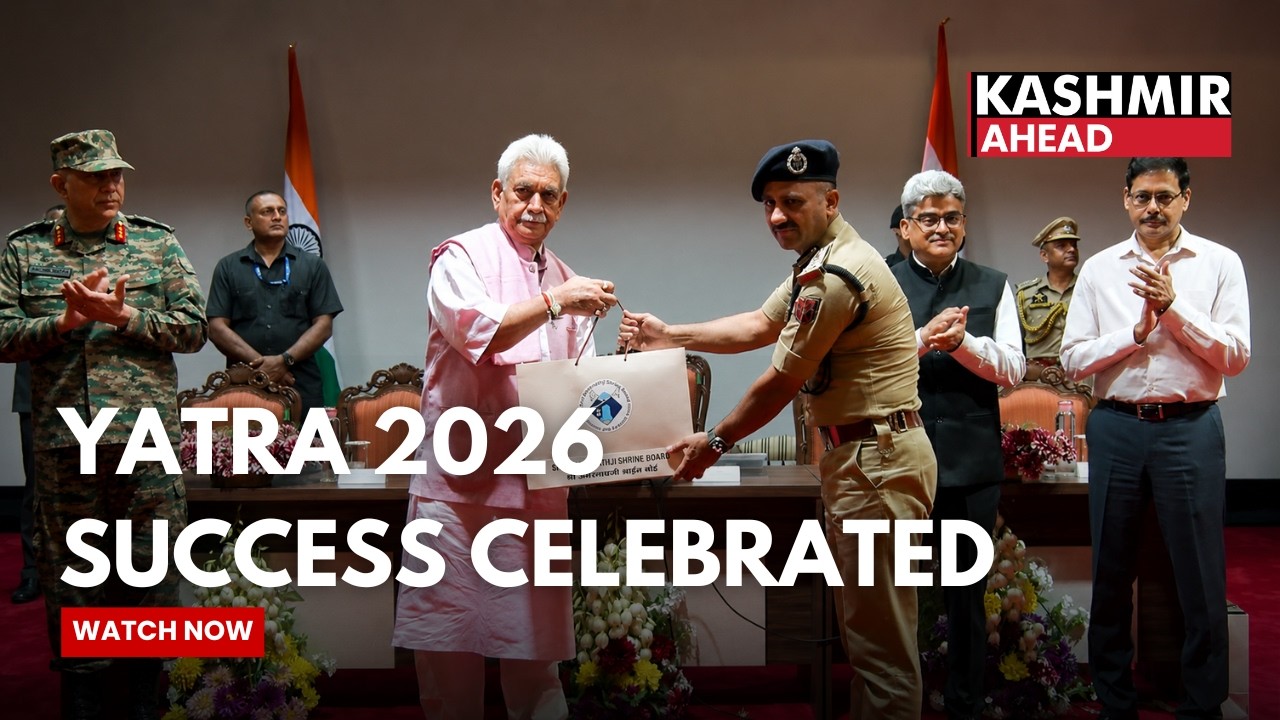 LG Manoj Sinha Honours Collective Efforts Behind Amarnath Yatra 2026 Success