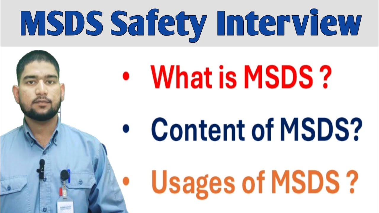 what is MSDS ! content of MSDS ! MSDS safety video ! MSDS use ! safety video